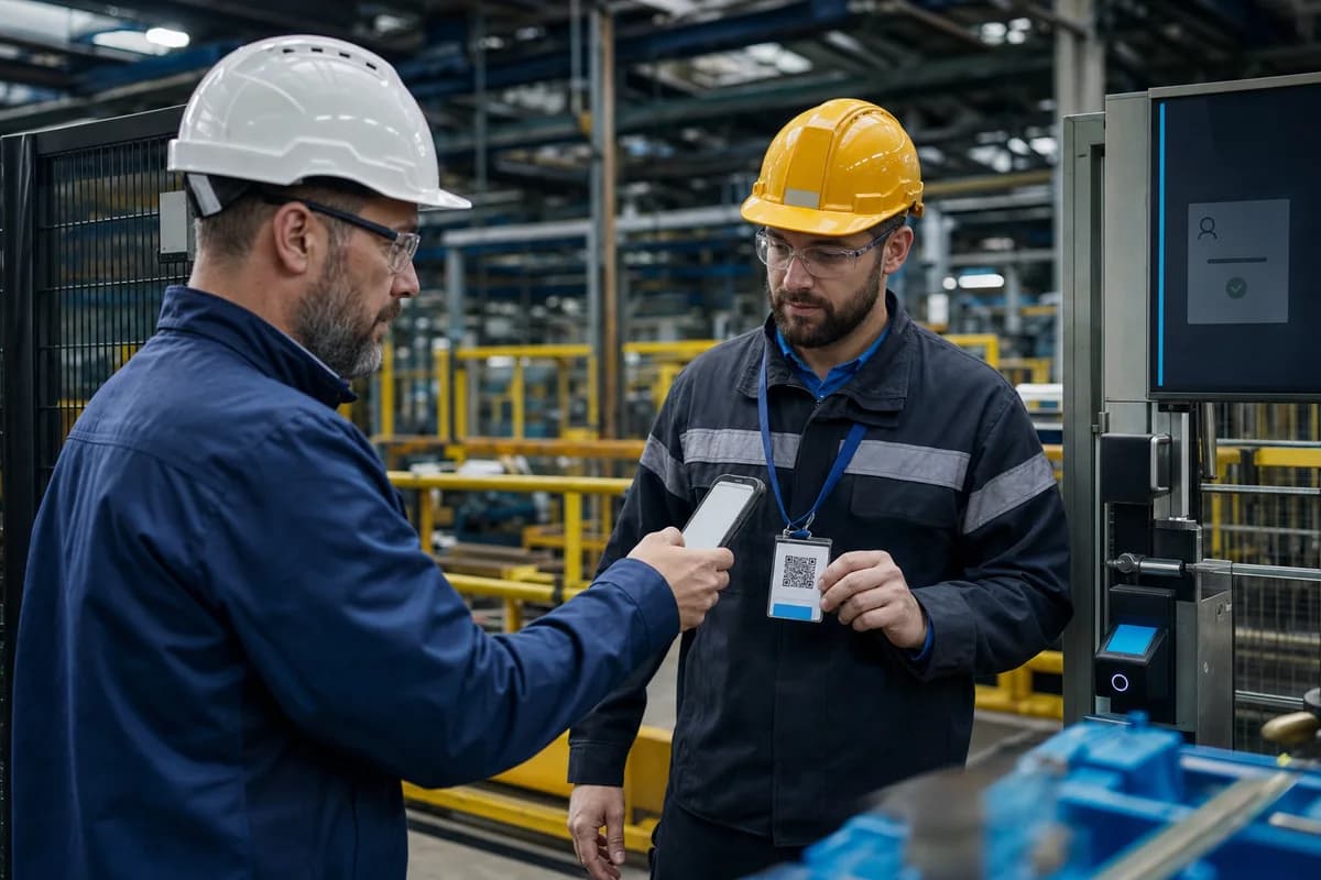 Équipe du secteur Industrie lors d'un contrôle d'accès